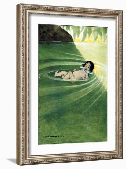 With Nothing On-Jessie Willcox-Smith-Framed Art Print