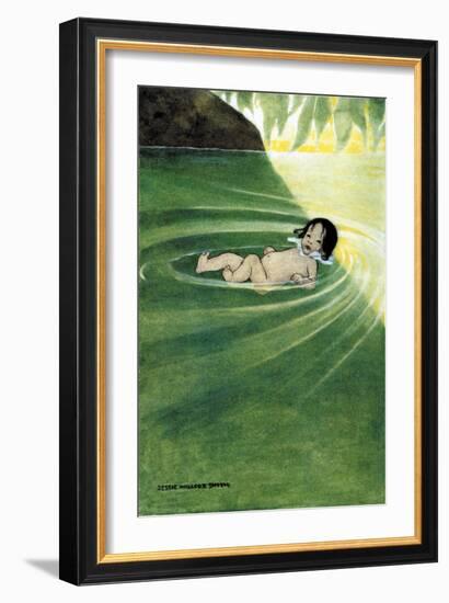 With Nothing On-Jessie Willcox-Smith-Framed Art Print