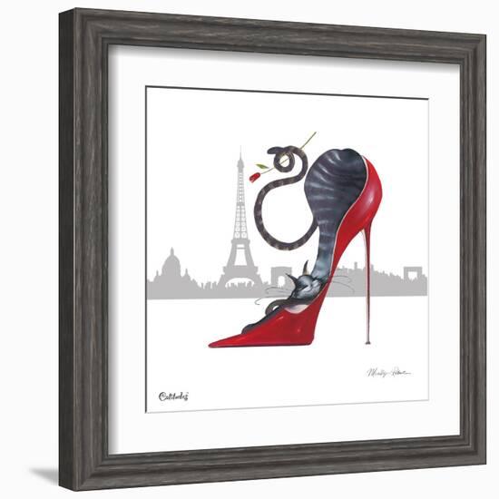 With Paris Sky Line-Marilyn Robertson-Framed Giclee Print