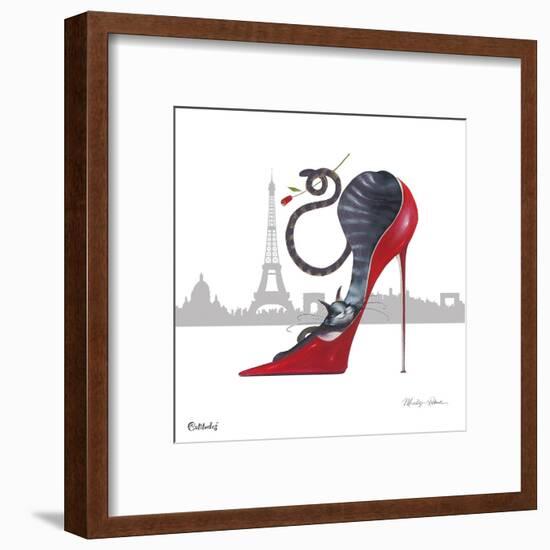 With Paris Sky Line-Marilyn Robertson-Framed Giclee Print