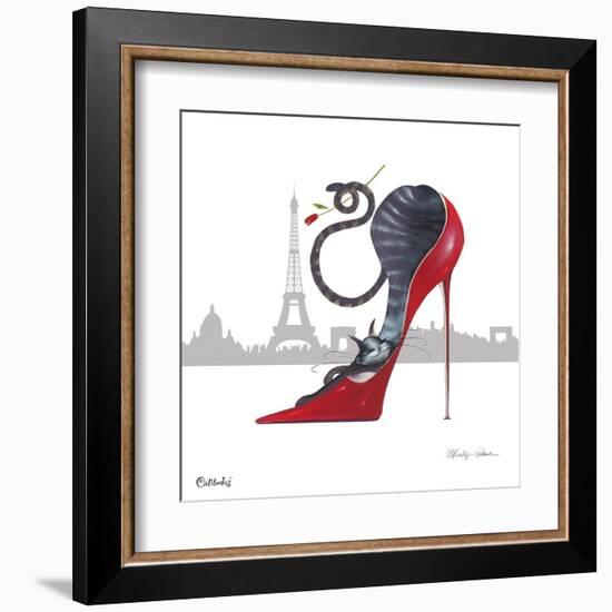 With Paris Sky Line-Marilyn Robertson-Framed Giclee Print