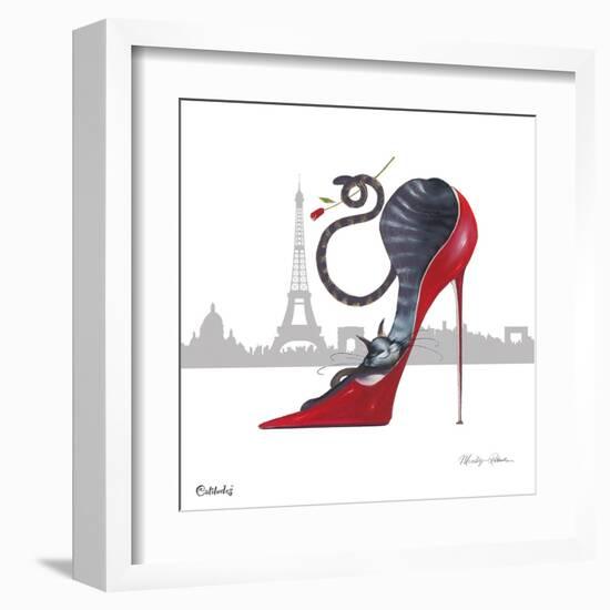 With Paris Sky Line-Marilyn Robertson-Framed Giclee Print