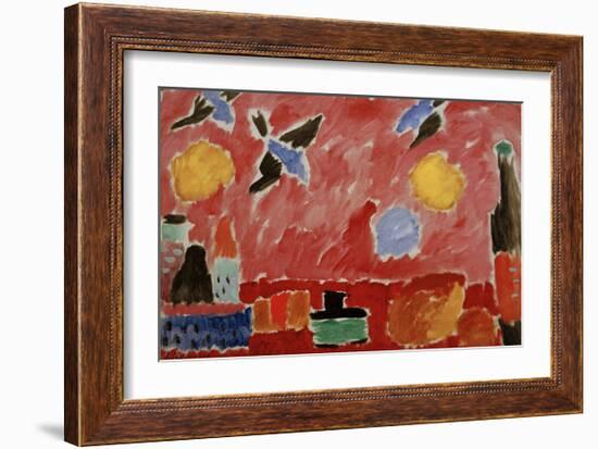 With Red Swallow Wallpaper-Alexej Von Jawlensky-Framed Giclee Print