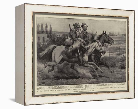 With Rimington's Tigers in the Orange River Colony, Supplementing the Commissariat-Godfrey Douglas Giles-Framed Premier Image Canvas