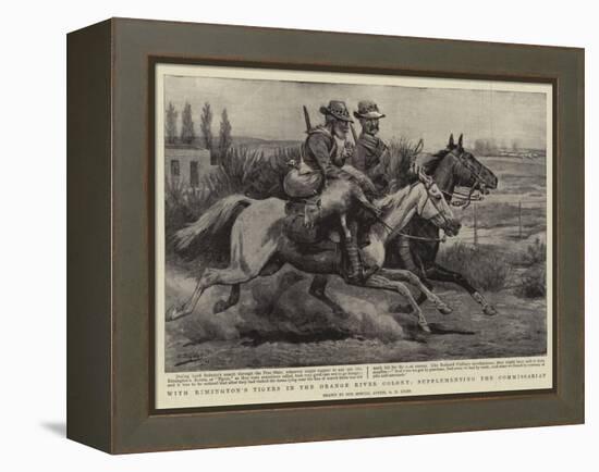 With Rimington's Tigers in the Orange River Colony, Supplementing the Commissariat-Godfrey Douglas Giles-Framed Premier Image Canvas