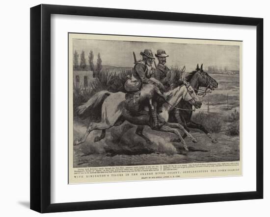 With Rimington's Tigers in the Orange River Colony, Supplementing the Commissariat-Godfrey Douglas Giles-Framed Giclee Print