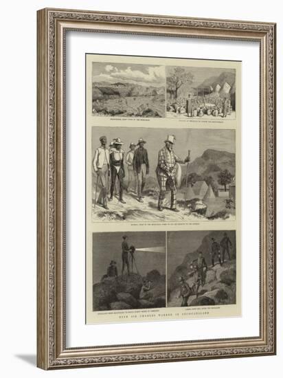 With Sir Charles Warren in Bechuanaland-null-Framed Giclee Print