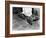 With Soiled Army Boots, a Chaplain and Soldier Kneel at Catholic Mass Is Held for Two Dead Soldiers-null-Framed Photo