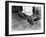 With Soiled Army Boots, a Chaplain and Soldier Kneel at Catholic Mass Is Held for Two Dead Soldiers-null-Framed Photo