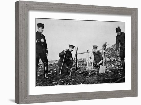 With 'Spit' Held by Rifles-null-Framed Photographic Print