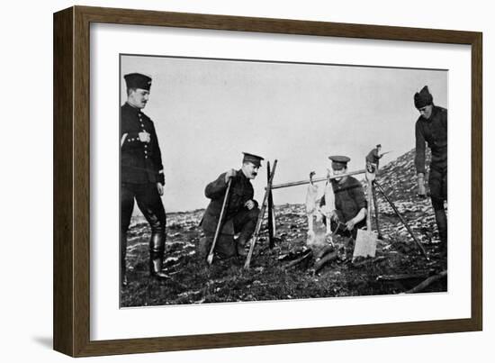 With 'Spit' Held by Rifles-null-Framed Photographic Print