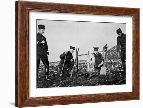 With 'Spit' Held by Rifles-null-Framed Photographic Print