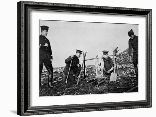 With 'Spit' Held by Rifles-null-Framed Photographic Print