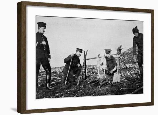 With 'Spit' Held by Rifles-null-Framed Photographic Print