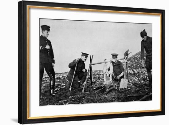 With 'Spit' Held by Rifles-null-Framed Photographic Print