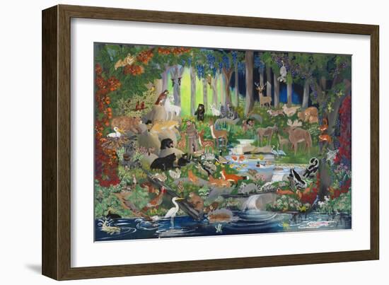 With St. Francis #1 - Forest Glade-Carol Salas-Framed Giclee Print
