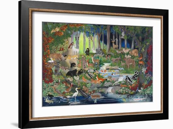 With St. Francis #1 - Forest Glade-Carol Salas-Framed Giclee Print