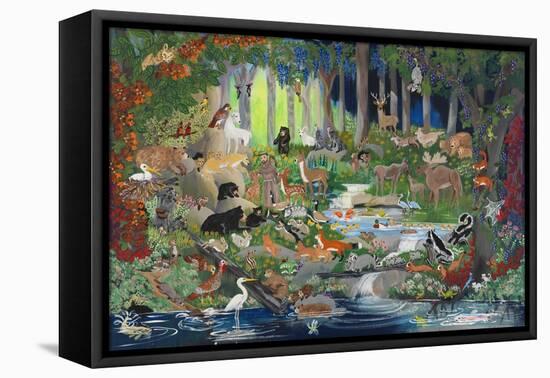 With St. Francis #1 - Forest Glade-Carol Salas-Framed Premier Image Canvas