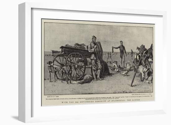 With the 2nd Devonshire Regiment at Standerton, the Larder-S.t. Dadd-Framed Giclee Print