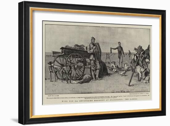 With the 2nd Devonshire Regiment at Standerton, the Larder-S.t. Dadd-Framed Giclee Print