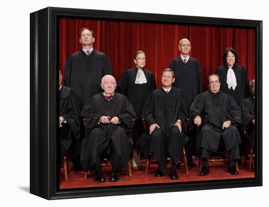 With the Addition of Justice Sonia Sotomayor, The High Court Sits for a New Group Photograph-null-Framed Premier Image Canvas