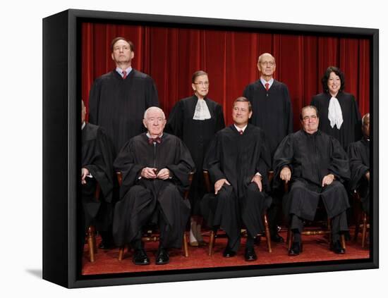 With the Addition of Justice Sonia Sotomayor, The High Court Sits for a New Group Photograph-null-Framed Premier Image Canvas