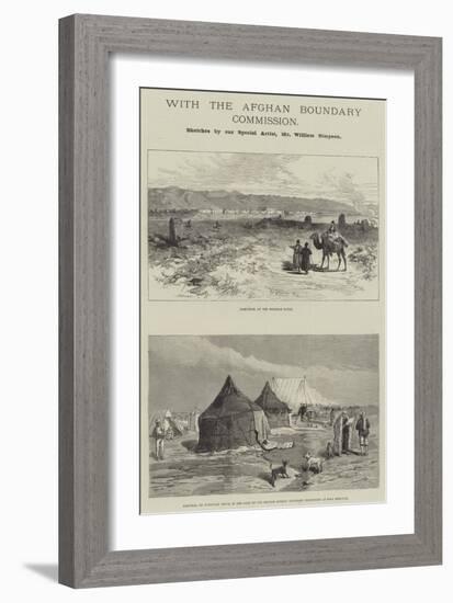 With the Afghan Boundary Commission-William 'Crimea' Simpson-Framed Giclee Print