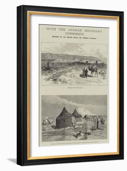 With the Afghan Boundary Commission-William 'Crimea' Simpson-Framed Giclee Print