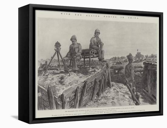 With the Allied Forces in China-Johann Nepomuk Schonberg-Framed Premier Image Canvas