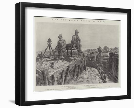 With the Allied Forces in China-Johann Nepomuk Schonberg-Framed Giclee Print