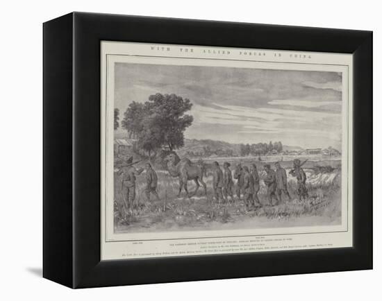 With the Allied Forces in China-Johann Nepomuk Schonberg-Framed Premier Image Canvas