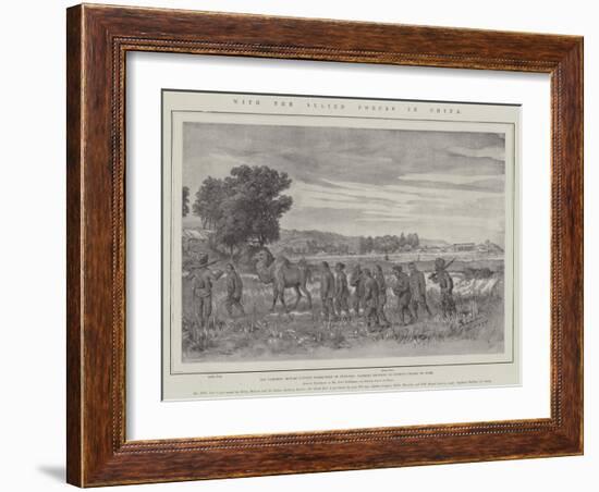 With the Allied Forces in China-Johann Nepomuk Schonberg-Framed Giclee Print