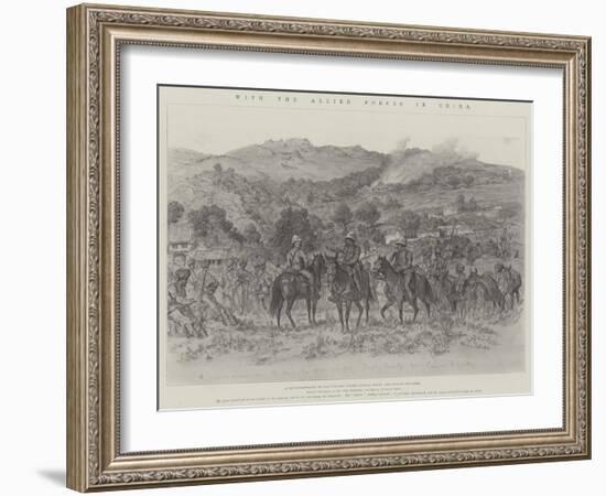 With the Allied Forces in China-Johann Nepomuk Schonberg-Framed Giclee Print