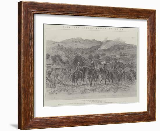 With the Allied Forces in China-Johann Nepomuk Schonberg-Framed Giclee Print