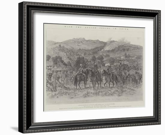 With the Allied Forces in China-Johann Nepomuk Schonberg-Framed Giclee Print