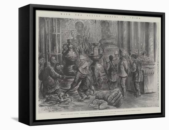 With the Allied Forces in China-Johann Nepomuk Schonberg-Framed Premier Image Canvas