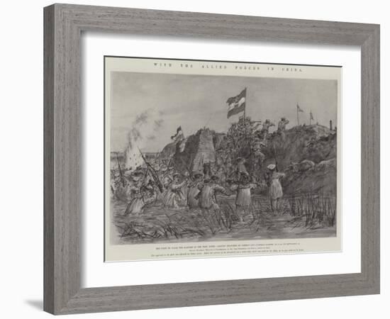 With the Allied Forces in China-Johann Nepomuk Schonberg-Framed Giclee Print