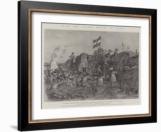 With the Allied Forces in China-Johann Nepomuk Schonberg-Framed Giclee Print