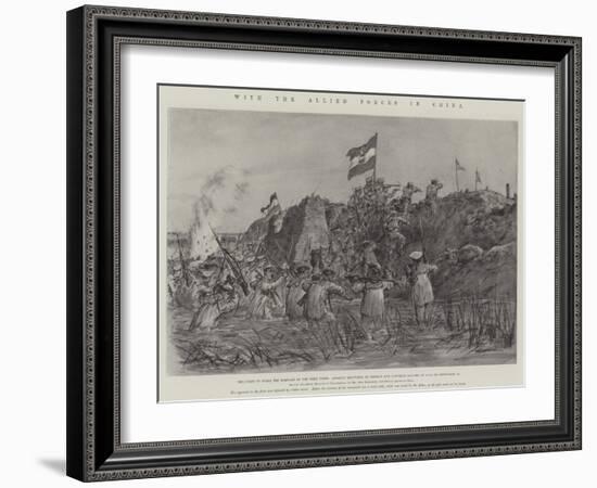 With the Allied Forces in China-Johann Nepomuk Schonberg-Framed Giclee Print