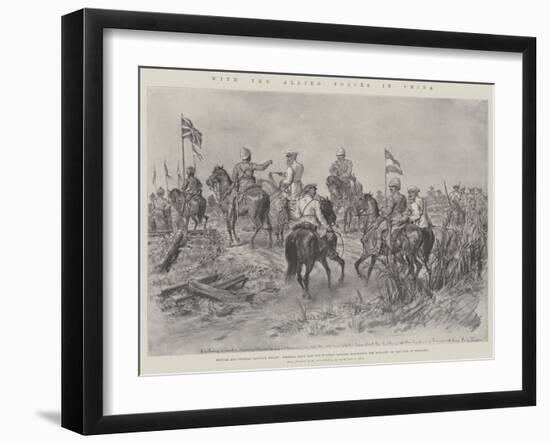 With the Allied Forces in China-Johann Nepomuk Schonberg-Framed Giclee Print