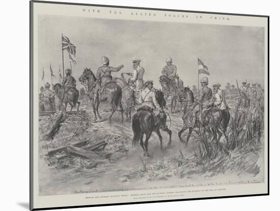 With the Allied Forces in China-Johann Nepomuk Schonberg-Mounted Giclee Print