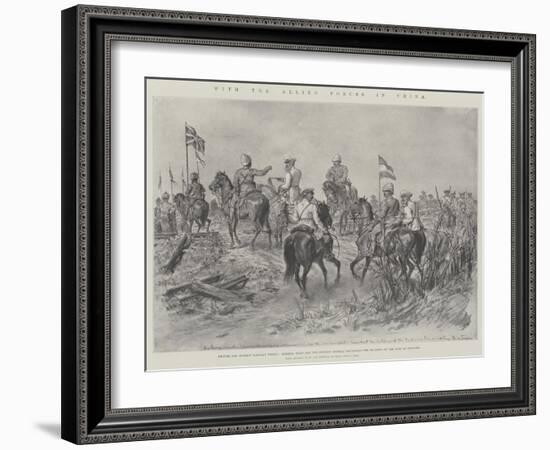 With the Allied Forces in China-Johann Nepomuk Schonberg-Framed Giclee Print