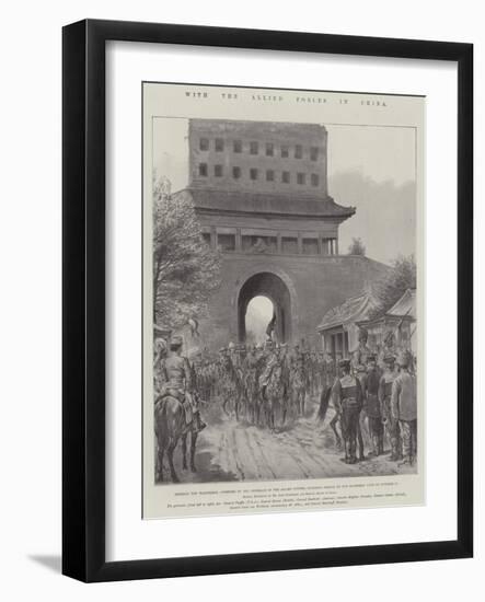 With the Allied Forces in China-Johann Nepomuk Schonberg-Framed Giclee Print