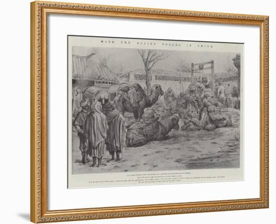 With the Allied Forces in China-Johann Nepomuk Schonberg-Framed Giclee Print