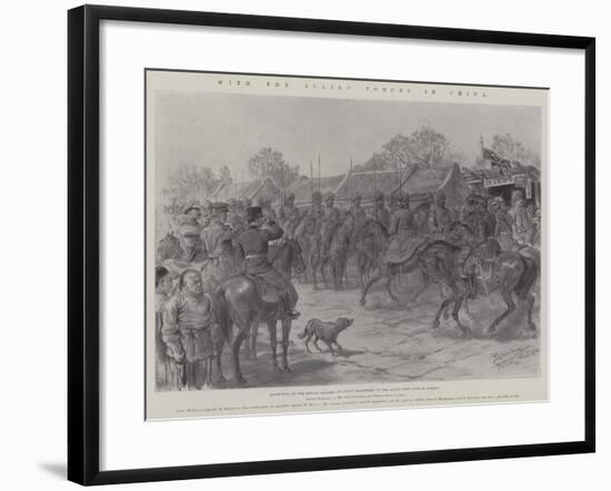 With the Allied Forces in China-Johann Nepomuk Schonberg-Framed Giclee Print