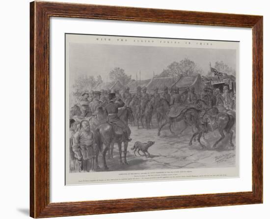 With the Allied Forces in China-Johann Nepomuk Schonberg-Framed Giclee Print