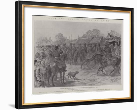 With the Allied Forces in China-Johann Nepomuk Schonberg-Framed Giclee Print