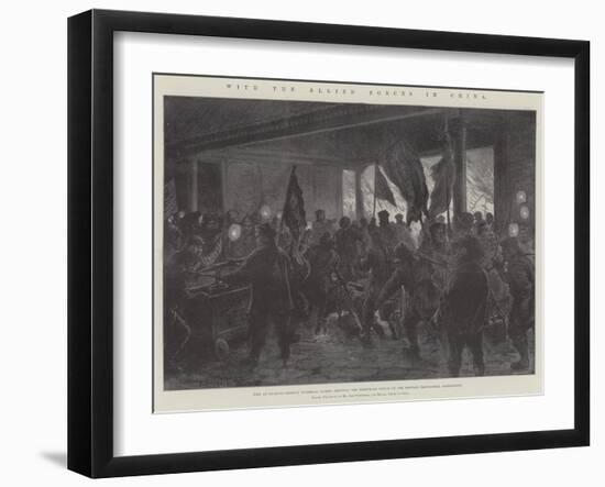 With the Allied Forces in China-Johann Nepomuk Schonberg-Framed Giclee Print