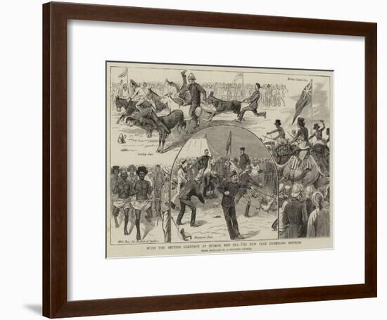 With the British Garrison at Suakim, Red Sea, the New Year Gymkhana Meeting-null-Framed Giclee Print