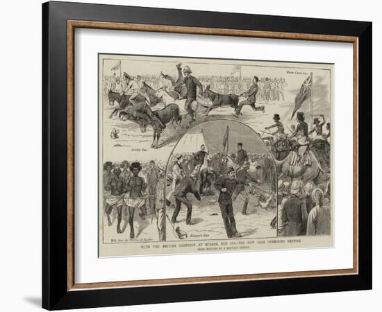 With the British Garrison at Suakim, Red Sea, the New Year Gymkhana Meeting-null-Framed Giclee Print